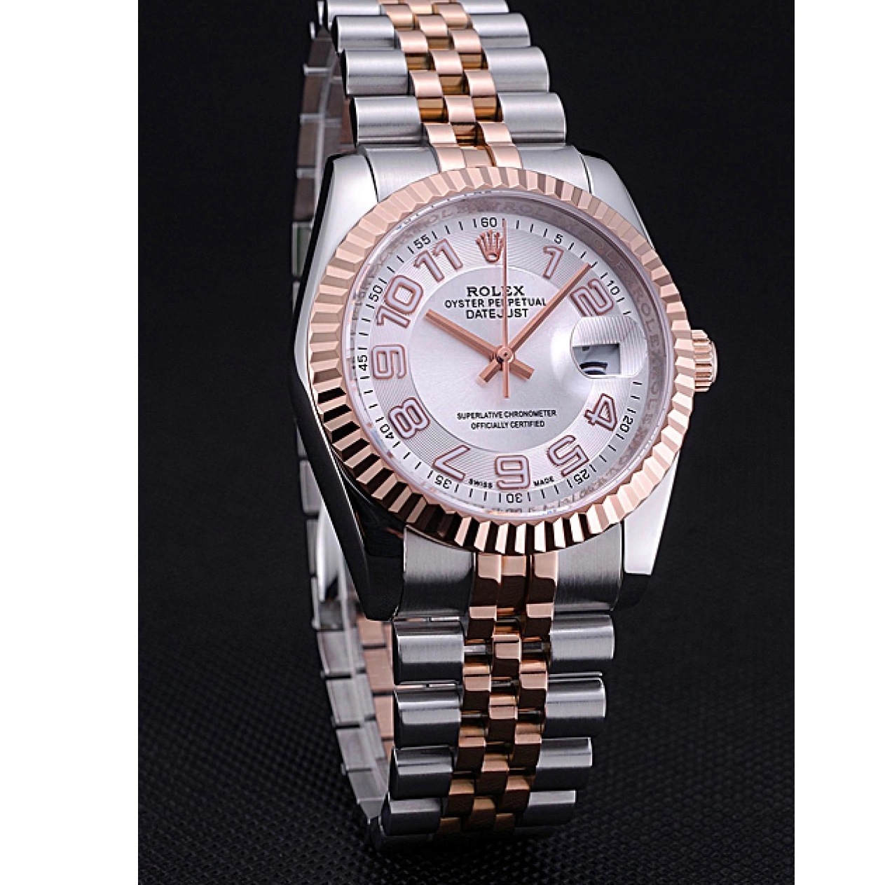 Aaa fake watches DateJust Bracelet 622544 Rolex Dial and Gold White Steel Stainless 0621